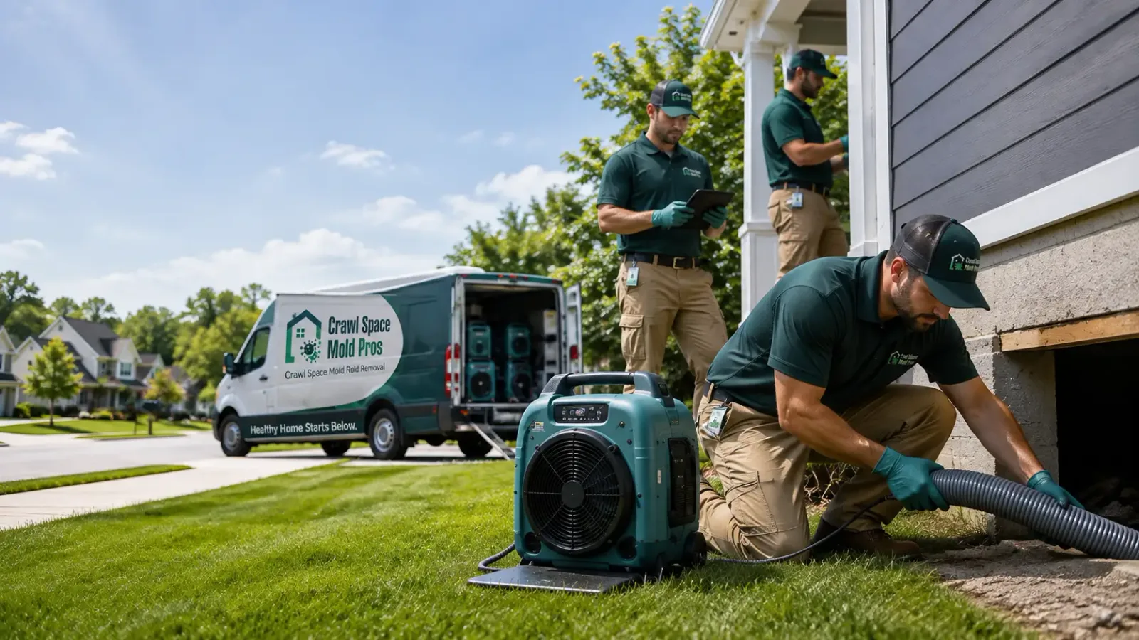 Crawl Space Mold Removal in Saxon, WI